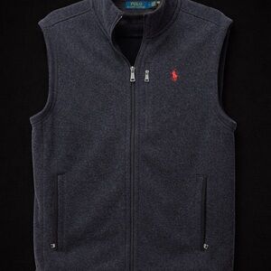 Ralph Lauren Blue Zip-Front Vest